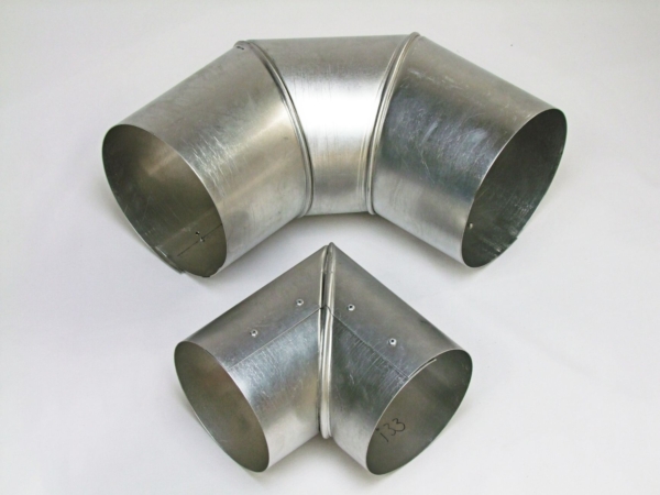 Aluminium Pipe 90? Bend - Cladding - Plain